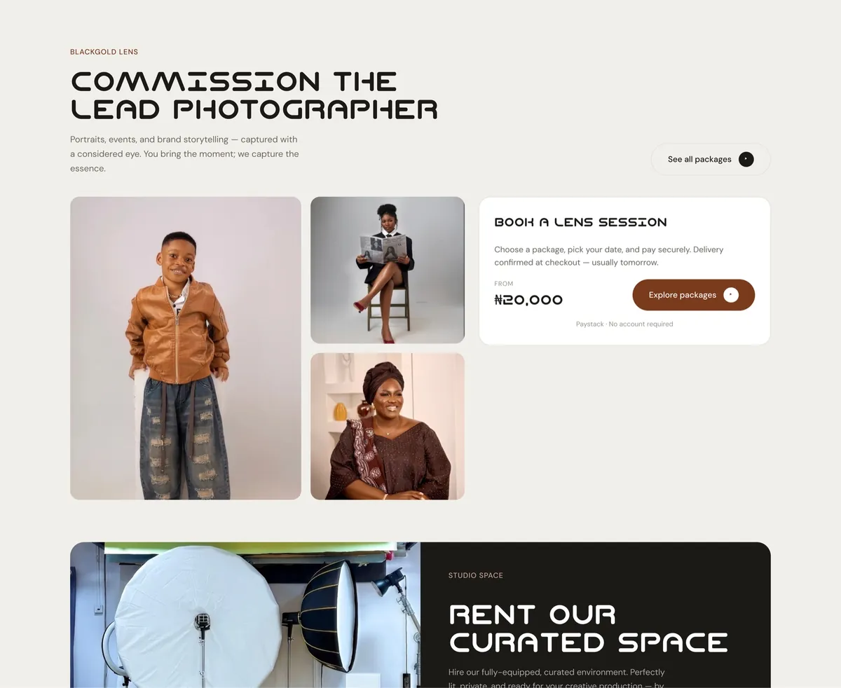 Blackgold booking site