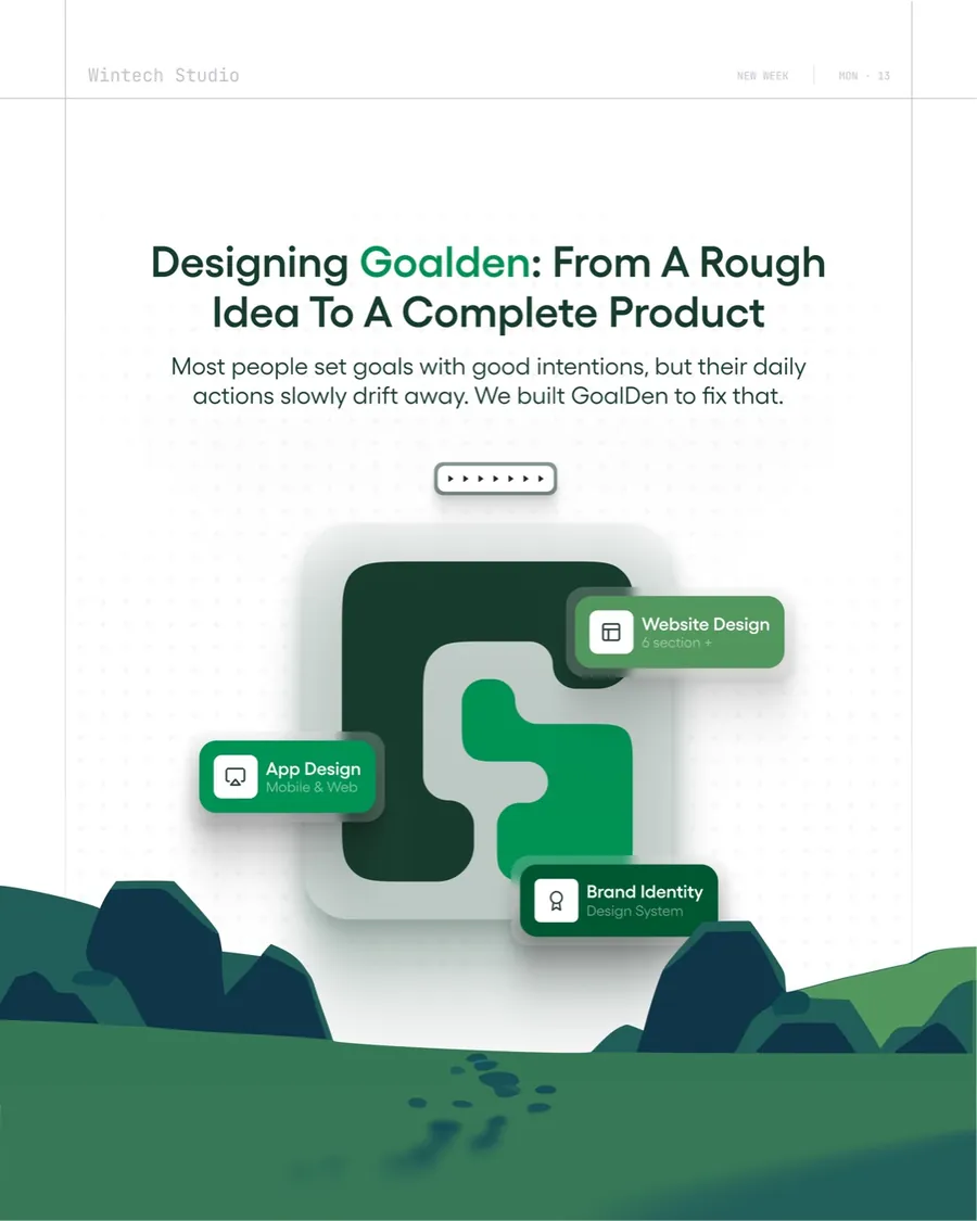 Goalden — Launch visual